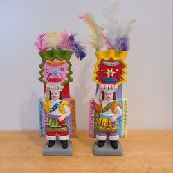 Ecuadorian Clay Figures Hand Painted 