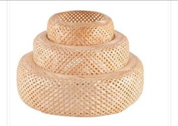 2 Bamboo lamp shades ****NEW***