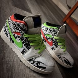 Jordan 1 Mid All Over Logo 