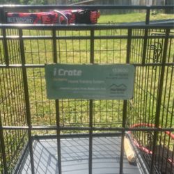 XL Dog Cage With 2 XXL Harnesses 