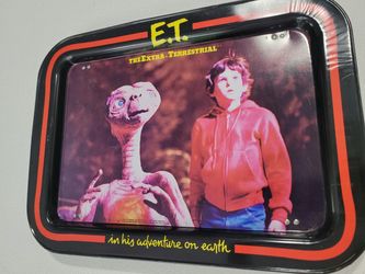 Vintage 1982 E.T. The Extra-Terrestrial Vintage Metal Tray