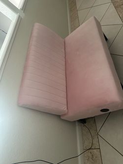 Small pink couch