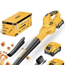 40V Max Cordless Leaf Blower, 130CFM150MPH Electric Leaf Blowers 2  Batteries