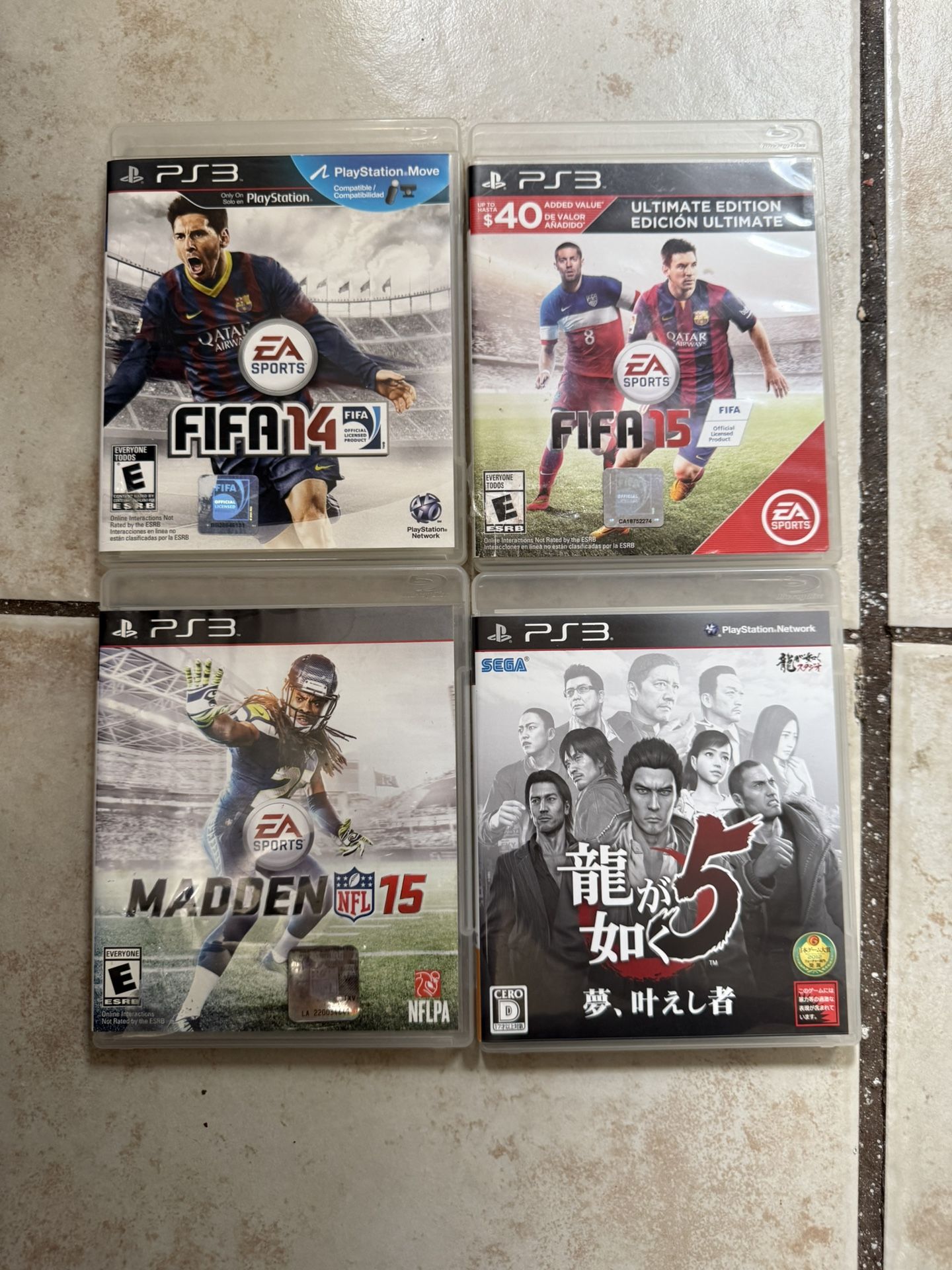 PS3 Games $5 Each $20 For All
