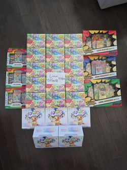 Pokemon TCG Prismatic Evolutions ETB - Prismatic Mini-Tins - First Partner Series 1 - Ascended Heroes Mega ex Boxes