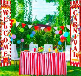 Carnival Circus Birthday Party Banner Set