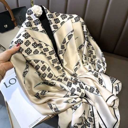 Silk Feel Lightweight Scarf Shawl Wrap
