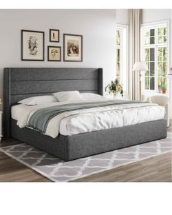 Platform bed frame size king