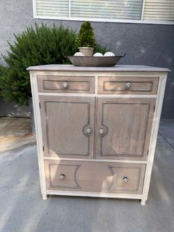 Distressed Cabinet Media Nursery Drawers