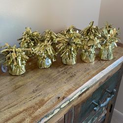 Gold Tasseled Balloon Weights