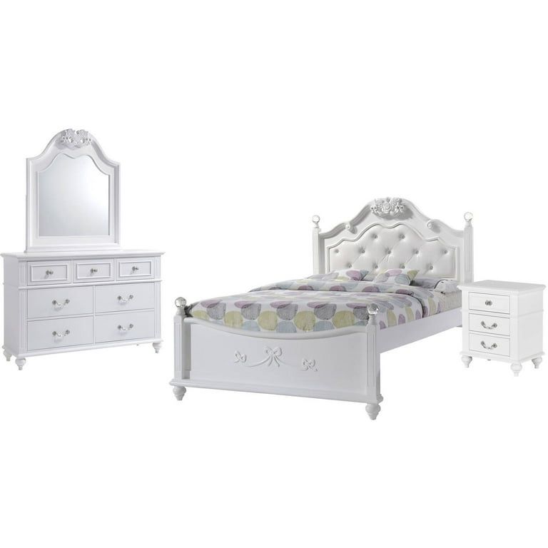 Twin 3-Piece Bedroom Set For Girls