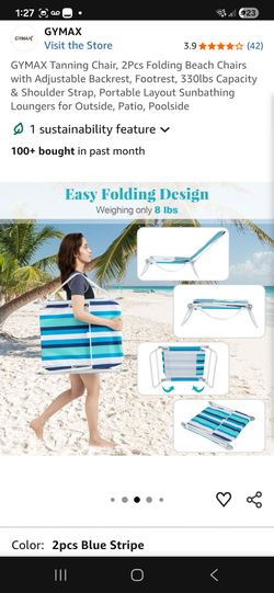 Pack of 2 new in box  outdoor lounge chairs.