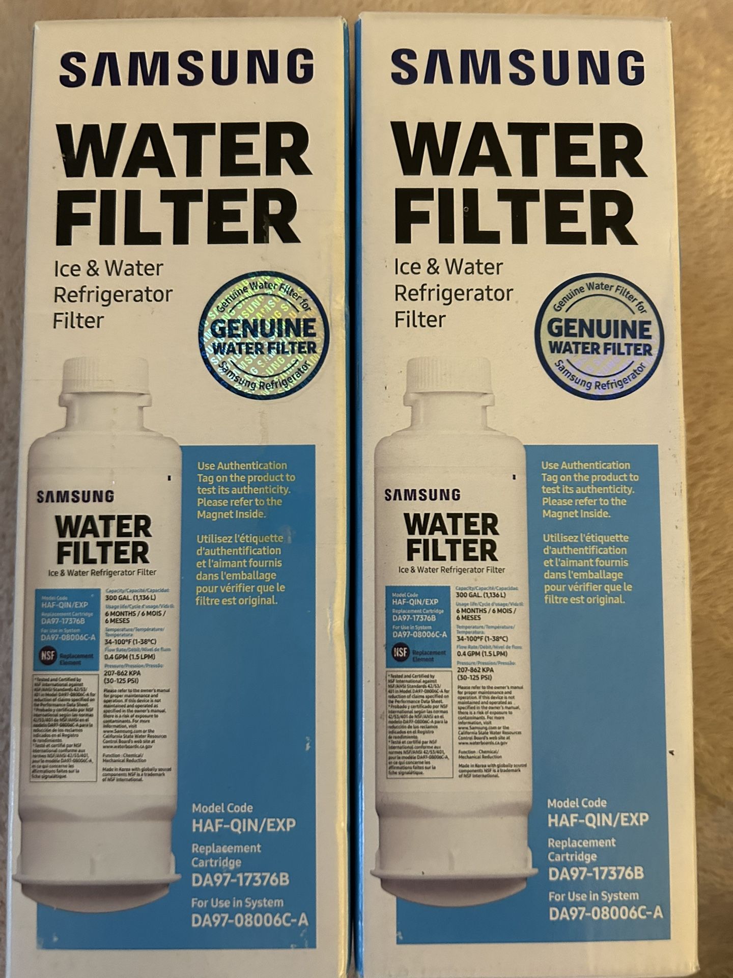 Samsung Refrigerator Water Filter Model Number DA97-173768B