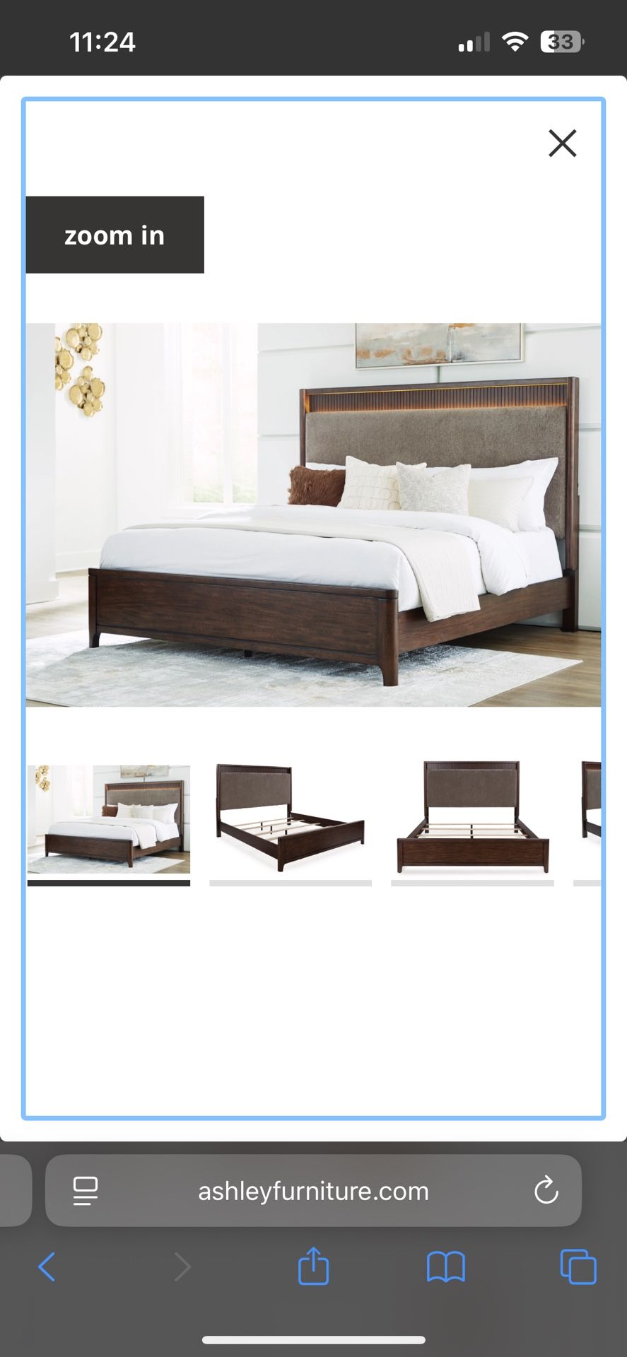 Korestone King Bed with Mattress from Ashley Furniture
