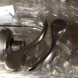 Baldwin Spyglass Bed/Bath Lever in SN, open box 