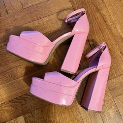 DREAM PAIRS High Heels Chunky Block Platform Heels for Women Ankle Strap Sexy Open Square Toe Heels Dressy Pumps Sandals