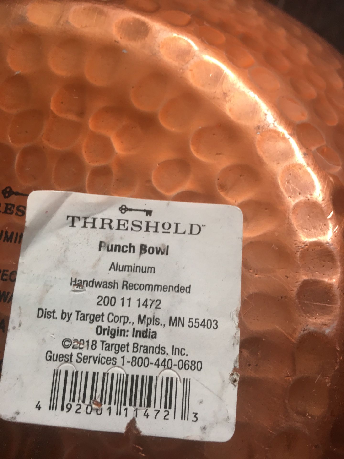 Copper bowl