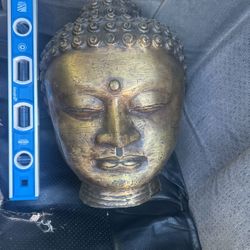 14” Bronze Buddha Head 
