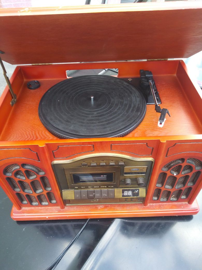 Vintage Vinyl Record Player