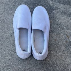 White Slip-on shoes
