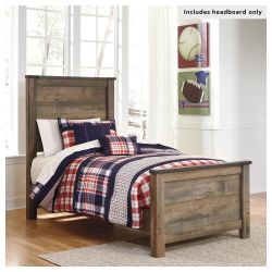 Rustic Wood Twin Bed Headboard