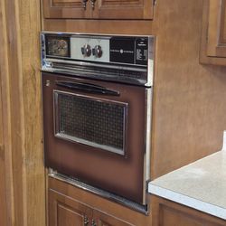 Vintage GE 1960s wall oven and range/vent hood