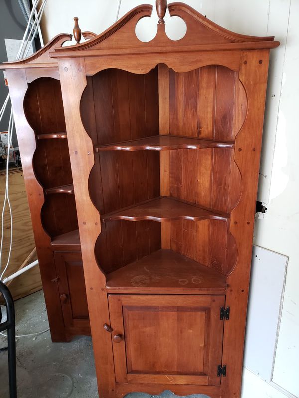 2 Antique Maple Corner Cabinets For Sale In Coconut Creek Fl