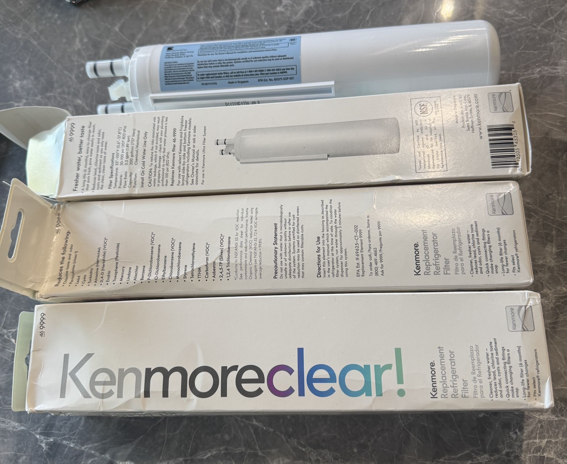 Kenmore Refrigerator Filters-New