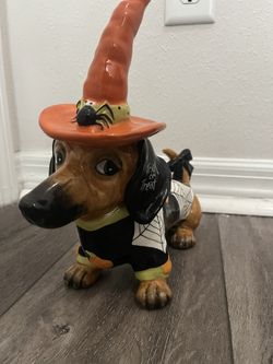 Blue Sky Halloween Dachshund