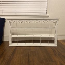 White Shelf With Hearts