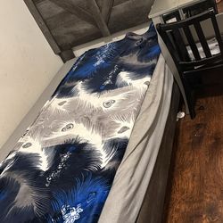 Twin beds with mattress