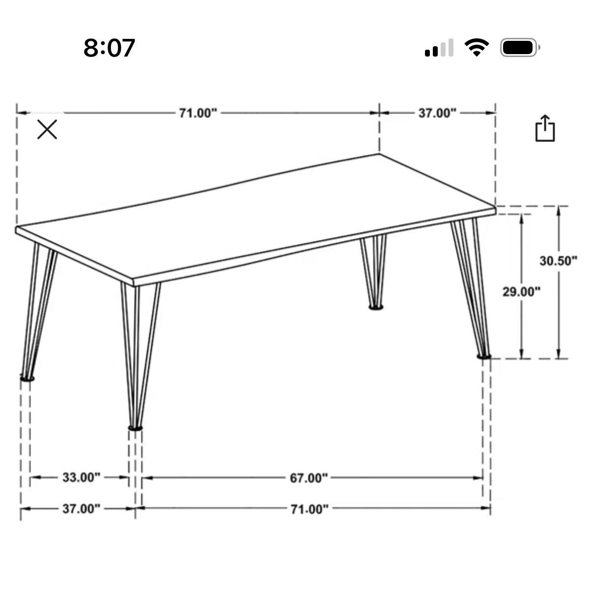 Dining Table And Bench