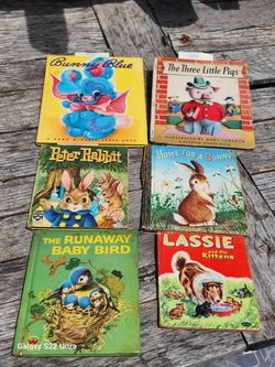 Group of 6 Old Vintage Children's Books