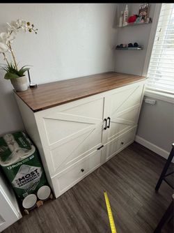Full size Murphy Cabinet Bed w Folding Mattress