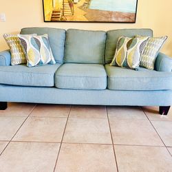 Light Teal Sofa 