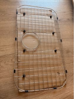 Stainless steel kitchen sink bottom grid