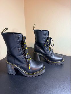 Dr. Martens Leather Heel Boots