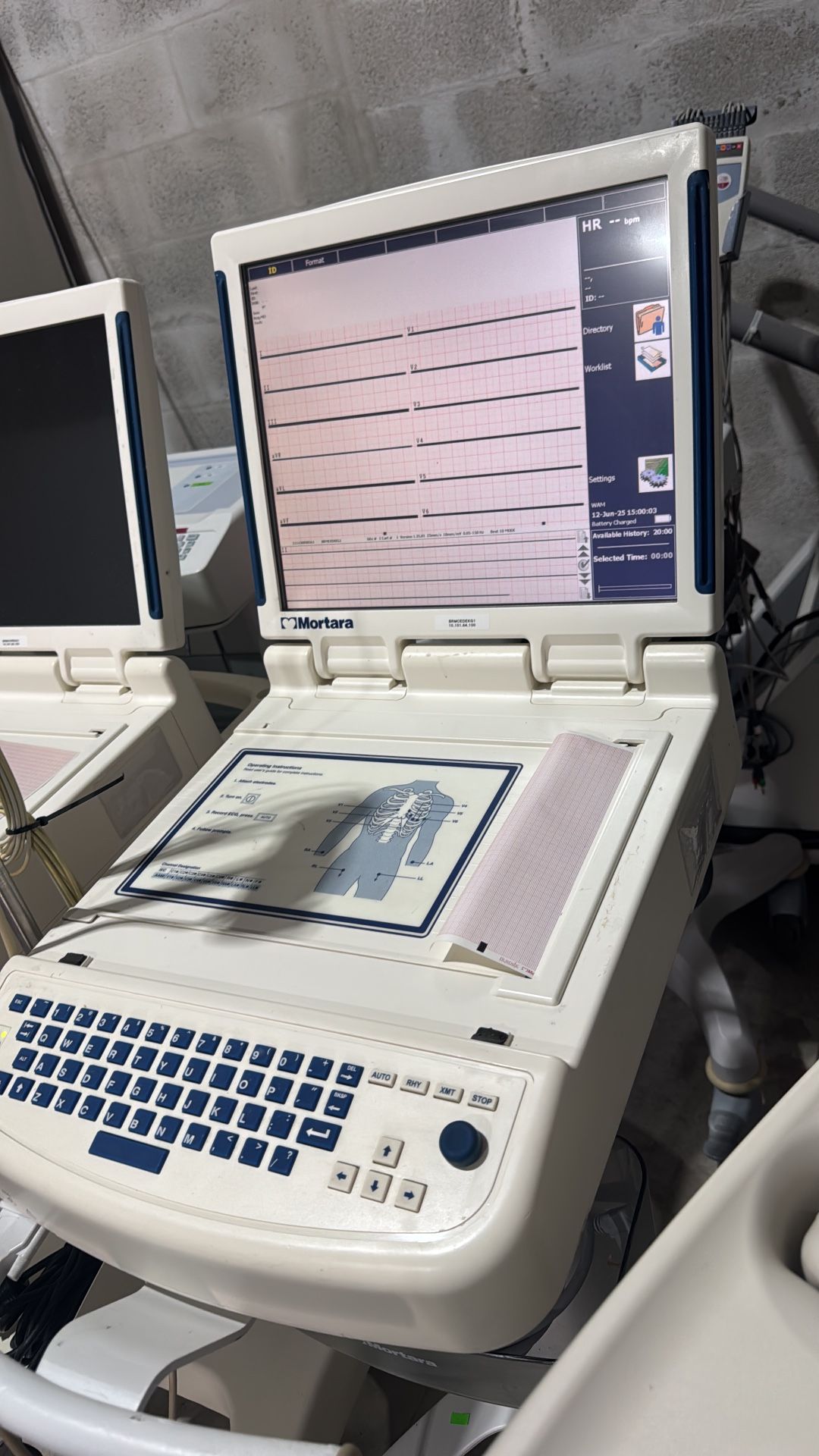 Mortara ELI350 EKG On Rollibg Stand