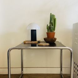 Mid Century Bauhaus Style Laccio Side Table