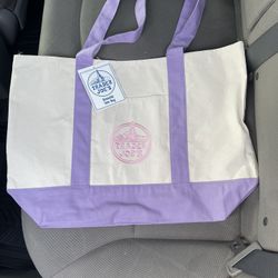 Trader Joe Large Lavender tote