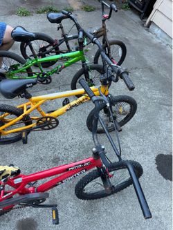 4 BMX Bikes for sell