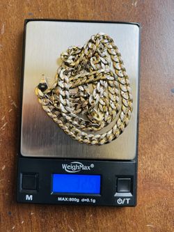 18k Curb Link Gold Chain 