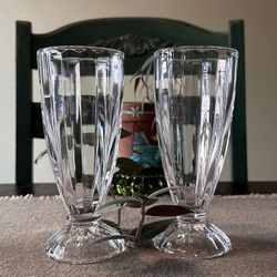 Vintage classic Soda Fountain Glasses (heavy Glass) Set Of 2