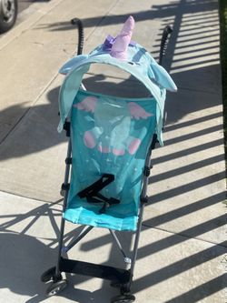 Lightweight Umbrella Stroller Child Up To 40lbs Unicorn Adjustable Shade