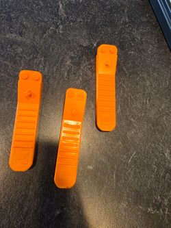 Lot of 3 LEGO Brick Separator Removal Tool New Design Axle Pin Disconnect Orange