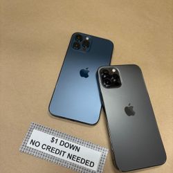 Apple IPhone 12 Pro Max 5G - Only $1 Today Pay The Rest Later! 