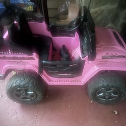 Pink Barbie Jeep