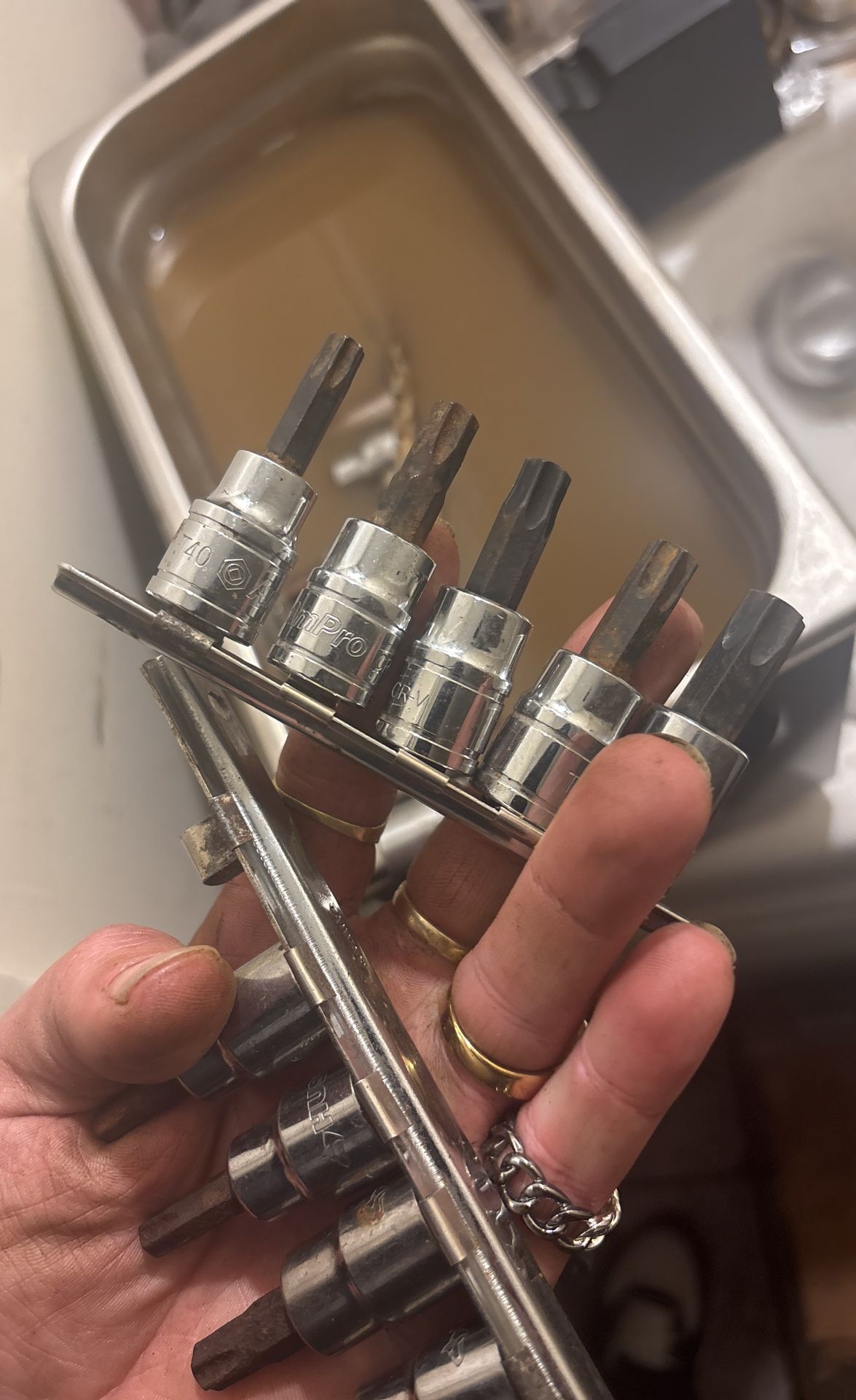 Vintage Ampro ! Torx 5 Piece Set t-40-t55