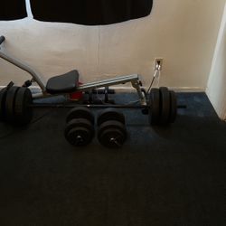 100lb Barbell Set  Only No Dumbbells 