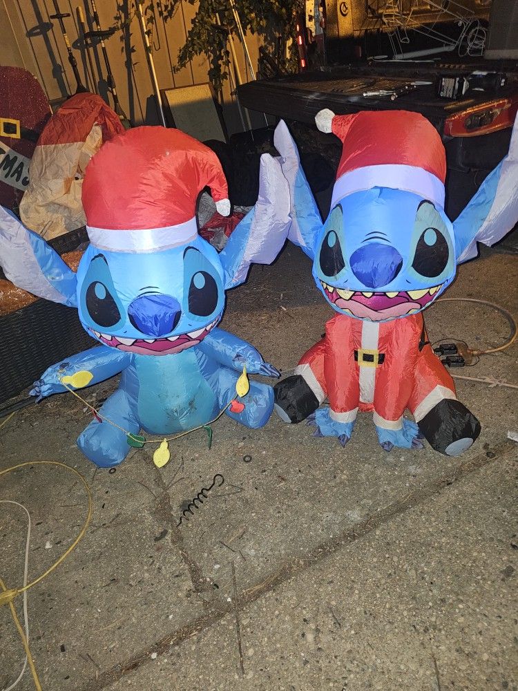 Price Is Firm.. Two Stitch Christmas Blow Ups